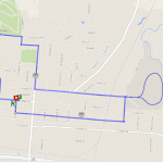 Cassady 5K route