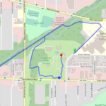 Kingwood Center 5K course map